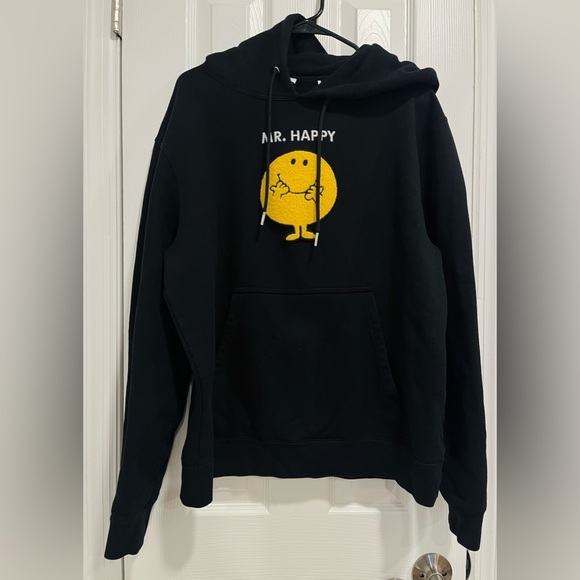 Sandro X Mr. Men Little Miss Mr. Happy Hoodie Black and Yellow Size XXL - Picture 4 of 9